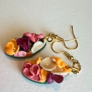 Floral earrings